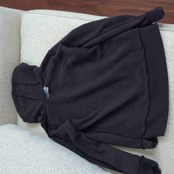 Adidas Black Hoodie, Girls Size L (14) - Picture 6 of 8